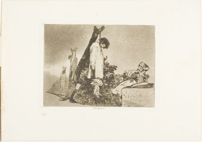 Ei tässä tapauksessa, levy 36 julkaisusta The Disasters of War tekijältä Francisco Jose de Goya y Lucientes