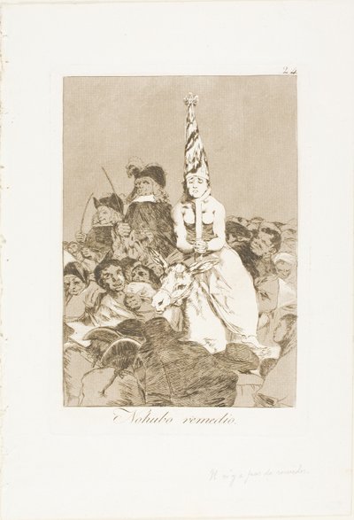 Sille ei voitu tehdä mitään, levy 24 Los Caprichosista tekijältä Francisco Jose de Goya y Lucientes