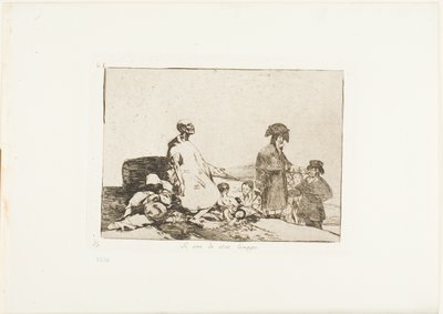 Ehkä ne ovat toista rotua, Disasters of Warin levy 61 tekijältä Francisco Jose de Goya y Lucientes