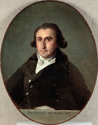 Martin Zapater y Claverian (1747-1803) muotokuva - Francisco de Goyan (1746-1828) maalaus, öljy kankaalle tekijältä Francisco Jose de Goya y Lucientes