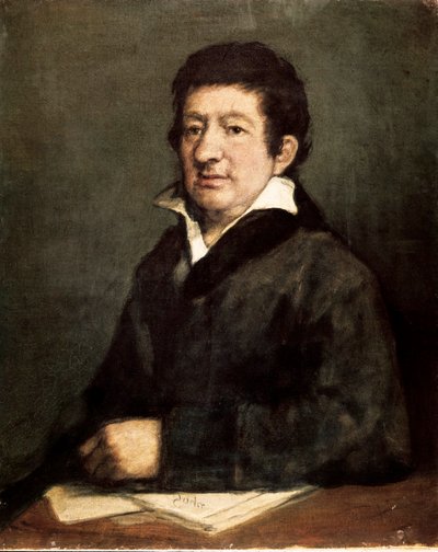 Leandro Fernandez de Moratinin (1760-1828), espanjalaisen runoilijan ja näytelmäkirjailijan muotokuva. Francis de Goyan ja Lucientesin maalaus (1746-1828) tekijältä Francisco de Goya