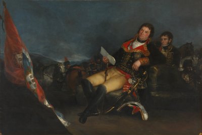 Manuel Godoyn muotokuva, lempinimeltään Rauhanruhtinas. Yksityiskohta. (öljy kankaalle tekijältä Francisco de Goya