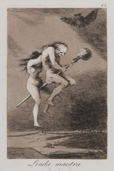 Kaunis opettaja! (Linda maestra!) tekijältä Francisco de Goya