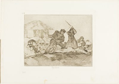 Rabble, levy 28 julkaisusta The Disasters of War tekijältä Francisco Jose de Goya y Lucientes