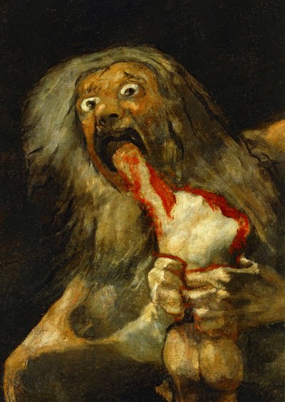 Saturnus ahmii yhden pojistaan ... (öljy kankaalle) tekijältä Francisco Jose de Goya y Lucientes