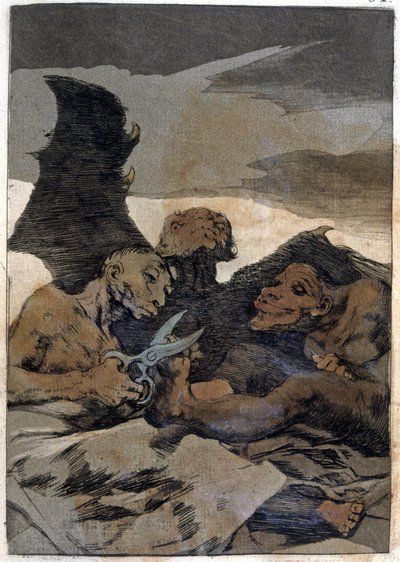 Se Repulen (Heillä menee hyvin), c. 1802 (kaiverrus) tekijältä Francisco Jose de Goya y Lucientes