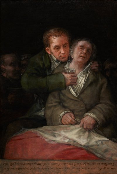Omakuva tohtori Arrietan kanssa tekijältä Francisco Jose de Goya y Lucientes