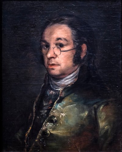 Omakuva silmälasien kanssa, noin 1800 (öljy kankaalle) tekijältä Francisco Jose de Goya y Lucientes
