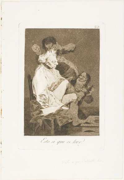 Se on varmasti kyky lukea levy 29 Los Caprichosista tekijältä Francisco Jose de Goya y Lucientes