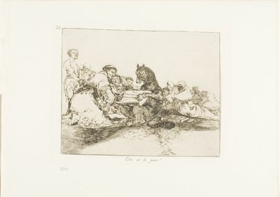 Se on pahin!, Disasters of Warin levy 74 tekijältä Francisco Jose de Goya y Lucientes