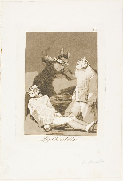 Chinchillat, levy 50 Los Caprichosista tekijältä Francisco Jose de Goya y Lucientes