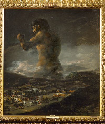 The Colossus ... (maalaus kankaalle) tekijältä Francisco Jose de Goya y Lucientes