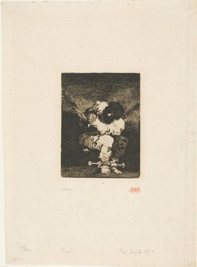 Säilöönotto on yhtä barbaarinen kuin rikos ("Pieni vanki") tekijältä Francisco Jose de Goya y Lucientes