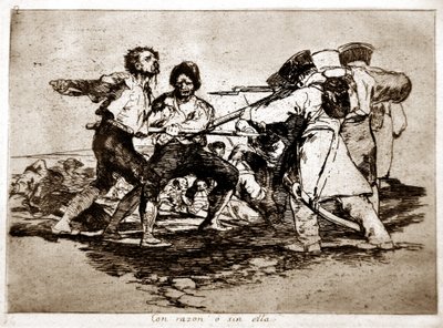 Sodan katastrofit: Con Razon o Sin Ella (Oikein vai väärin) tekijältä Francisco Jose de Goya y Lucientes