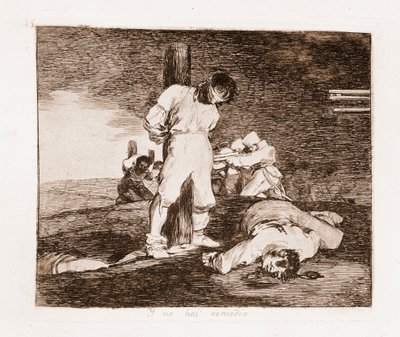 The Disasters of War: Toivoa ei ole (etsaus valmistelevasta piirustuksesta tekijältä Francisco de Goya