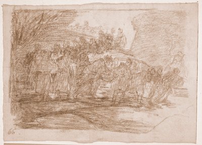 The Disasters of War: He eivät tiedä tietä (valmistelupiirros tekijältä Francisco de Goya