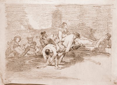 The Disasters of War: He pystyvät edelleen palvelemaan (valmistelupiirros tekijältä Francisco de Goya