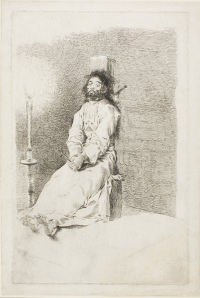 Garrotted Mies tekijältä Francisco Jose de Goya y Lucientes