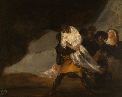Hirtetty munkki tekijältä Francisco Jose de Goya y Lucientes