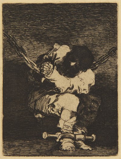 Pieni vanki (Delteil XIV, nro 31; Harris 26) tekijältä Francisco Jose de Goya y Lucientes