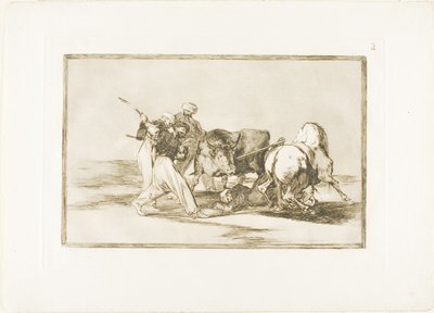 Maurit olivat asettuneet Espanjaan luopumalla Koraanin taikauskosta, omaksuneet tämän metsästystaidon ja keihään härkän ulkona, levy kolme julkaisusta The Art of Bullfighting tekijältä Francisco Jose de Goya y Lucientes