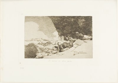 Sama muualla, levy 23 julkaisusta The Disasters of War tekijältä Francisco Jose de Goya y Lucientes