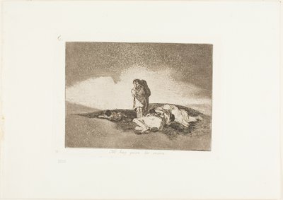Ei ole ketään, joka auttaisi heitä, levy 60 julkaisusta The Disasters of War tekijältä Francisco Jose de Goya y Lucientes