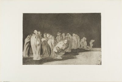 Säkkikankaan alla on jotakin, eli miestä ei voi arvioida vaatteidensa perusteella, levy kahdeksan Los Proverbios -teoksesta. tekijältä Francisco Jose de Goya y Lucientes