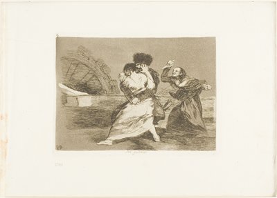 He eivät pidä siitä, levy yhdeksän, Sodan katastrofit -teoksesta tekijältä Francisco Jose de Goya y Lucientes