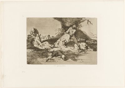 He käyttävät niitä, levy 16 julkaisusta The Disasters of War tekijältä Francisco Jose de Goya y Lucientes