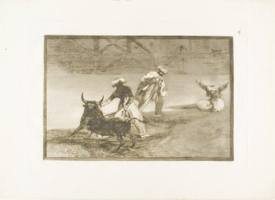 He pelaavat toista niemellä kotelossa, neljäs levy The Art of Bullfightingista tekijältä Francisco Jose de Goya y Lucientes