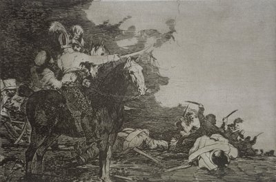 He eivät ole samaa mieltä, levy 17 "The Disasters of War" tekijältä Francisco Jose de Goya y Lucientes