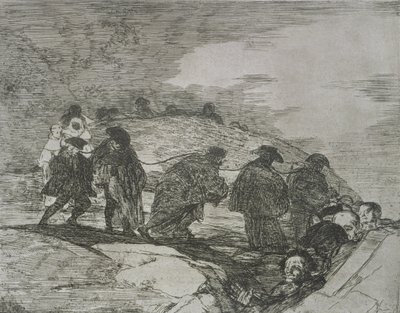 He eivät tiedä tietä, "The Disasters of War" -levy 70 tekijältä Francisco Jose de Goya y Lucientes