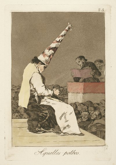 Nuo pölyhiukkaset, levy 23 "Los Caprichosista" tekijältä Francisco de Goya