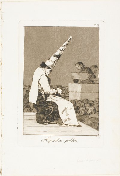 Ne pölyhiukkaset, levy 23 Los Caprichosista tekijältä Francisco Jose de Goya y Lucientes