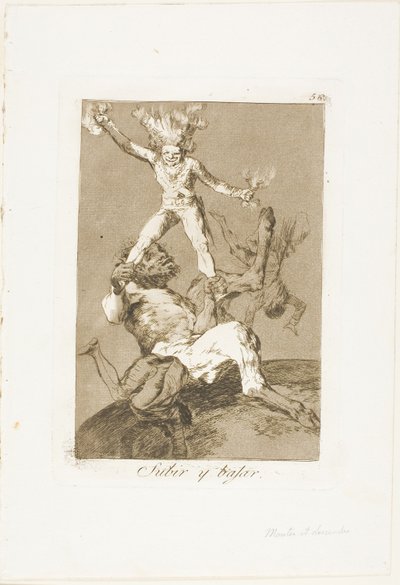 To Rise and to Fall, levy 56 Los Caprichosista tekijältä Francisco Jose de Goya y Lucientes