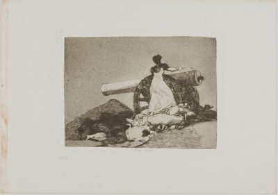 Mitä rohkeutta!, levy seitsemän julkaisusta The Disasters of War tekijältä Francisco Jose de Goya y Lucientes