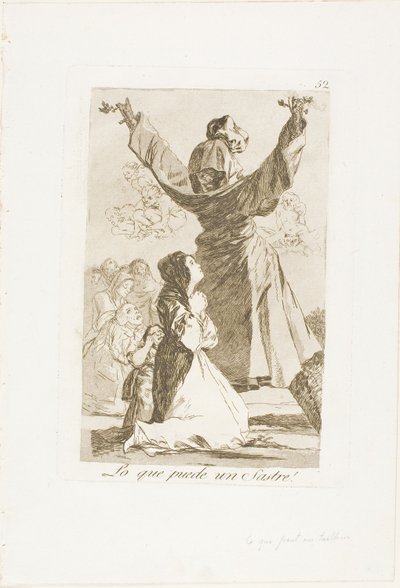 Mitä räätäli voi tehdä!, levy 52, Los Caprichos tekijältä Francisco Jose de Goya y Lucientes