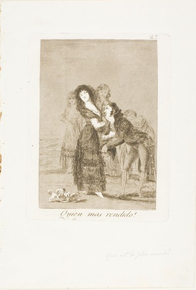 Kumpi niistä on voitetumpi?, levy 27 Los Caprichosista tekijältä Francisco Jose de Goya y Lucientes