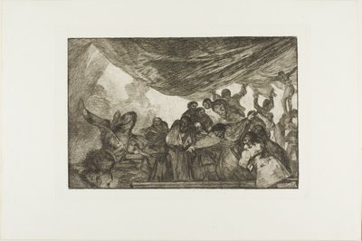 Suosittelematta itseään Jumalalle tai paholaiselle, levy 15 Los Proverbiosista tekijältä Francisco Jose de Goya y Lucientes