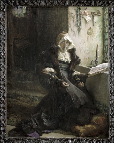 Joanna hullu pidätetty Tordesillasissa (maalaus) tekijältä Francisco Pradilla y Ortiz