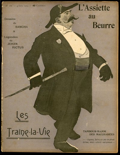 Kansi "" The Butter Plate"", numero 166, Satirique en Colors tekijältä Francisco Sancha y Lengo