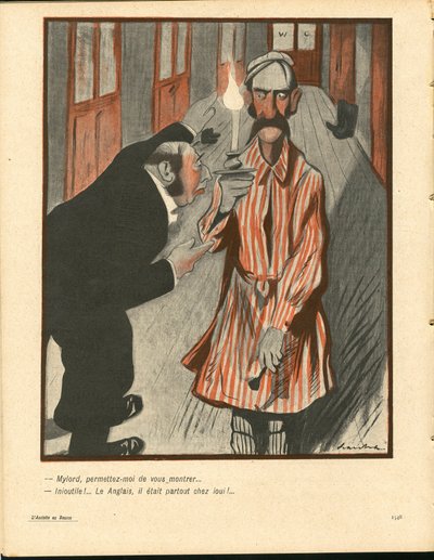 The Butter Plate, numero 92, Satiirinen väreissä tekijältä Francisco Sancha y Lengo