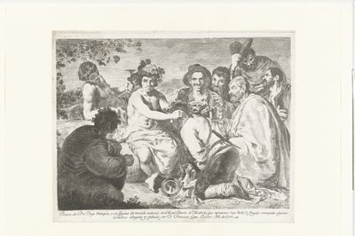 Bacchus donkaareissa Baco (otsikko esineessä) Juomarit tekijältä Francisco de Goya