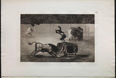 Härkätaistelut: Toinen hulluus samassa kehässä, 1876. tekijältä Francisco de Goya