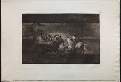 Härkätaistelut: Pepe Illon kuolema (3. sävellys) tekijältä Francisco de Goya