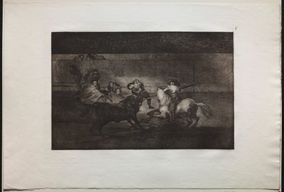 Härkätaistelut: Pepe Illon kuolema, 3. sävellys, 1876. tekijältä Francisco de Goya