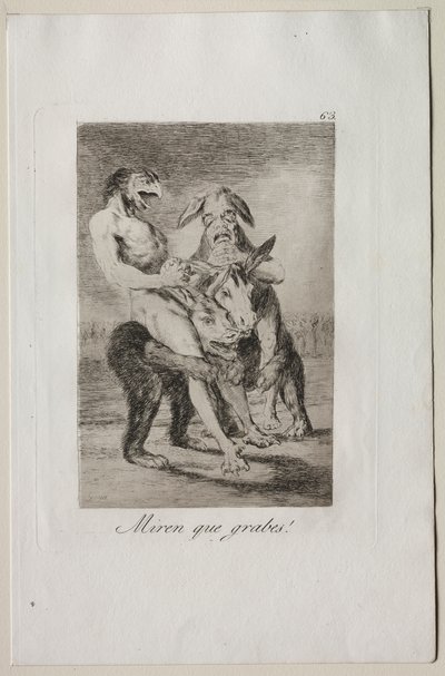 Caprices: Katso kuinka juhlallisia ne ovat! tekijältä Francisco de Goya