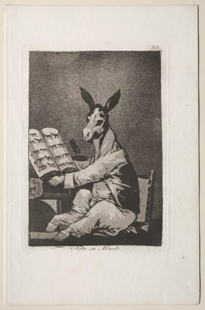 Caprichos: Ja niin oli hänen isoisänsä.. tekijältä Francisco de Goya
