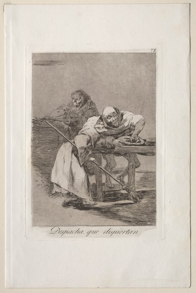 Caprichos: Ole nopea, he heräävät tekijältä Francisco de Goya